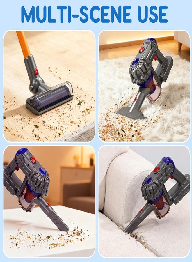 Tsomtto Kids Vacuum That Really Works, 3-in-1 Kids Cleaning Toy Set for 3 4 5 6 7+ Year Old Toddler Pretend Play Toys Vacuum Cleaner with Real Suction Birthday for Boys Girls Ages 3-5 4-8 - Image 5